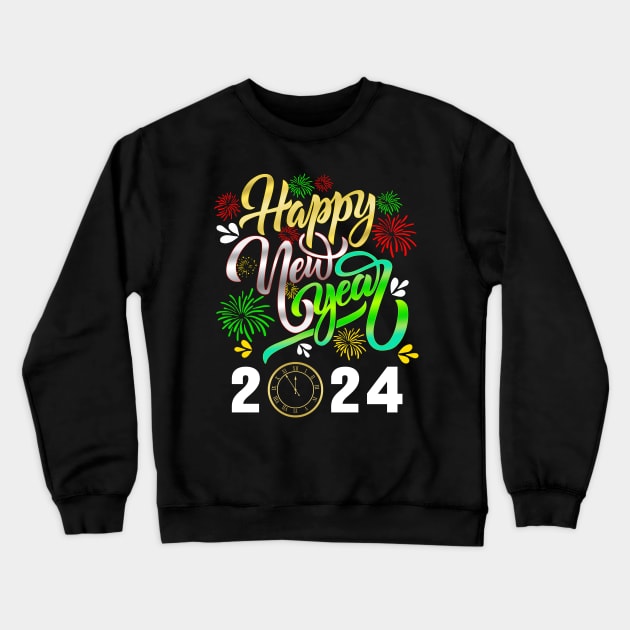 New Year Eve 2024 Merry Xmas Christmas Family Matching Crewneck Sweatshirt by Jhon Towel